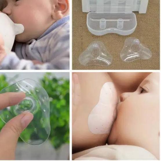 Pelindung puting menyusui sambung puting silikon super tipis lembut ...