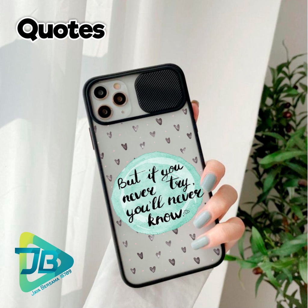 SOFTCASE SLIDE KAMERA QUOTES OPPO VIVO SAMSUNG XIAOMI REALME IPHONE ALL TYPE JB4940