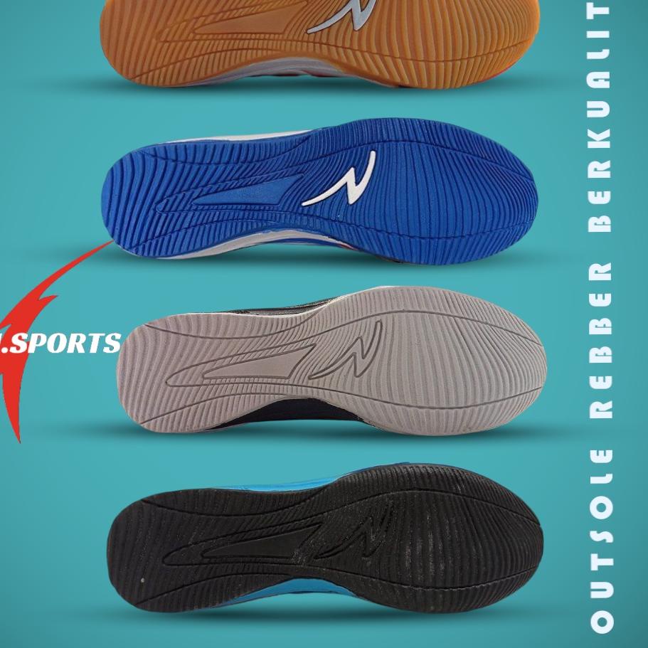 Sangat Nyaman.. SEPATU FUTSAL SPECS ALPHA PRO IN GARUDA BNIB HIGH QUALITY PREMIUM MERAH BIRU HITAM P