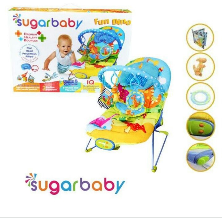 Bouncer Bayi Sugar Baby Premium Healthy Bouncer 3 Recline -Great Beach