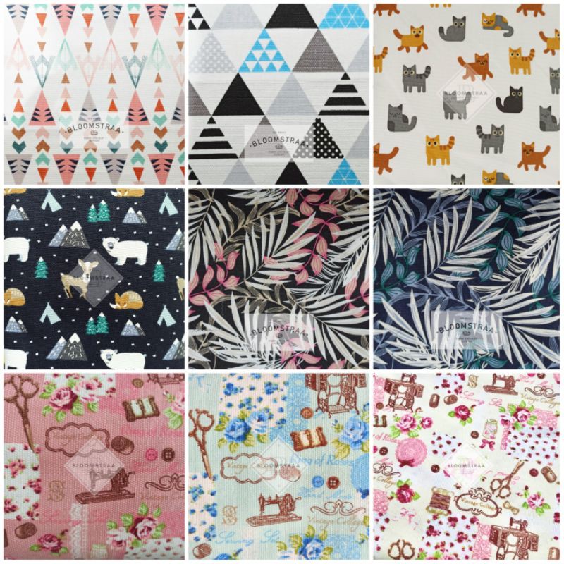 Part 6 Kain kanvas 50x50 cm Bahan Kanvas Perca fat quarter canvas murah 50 cm