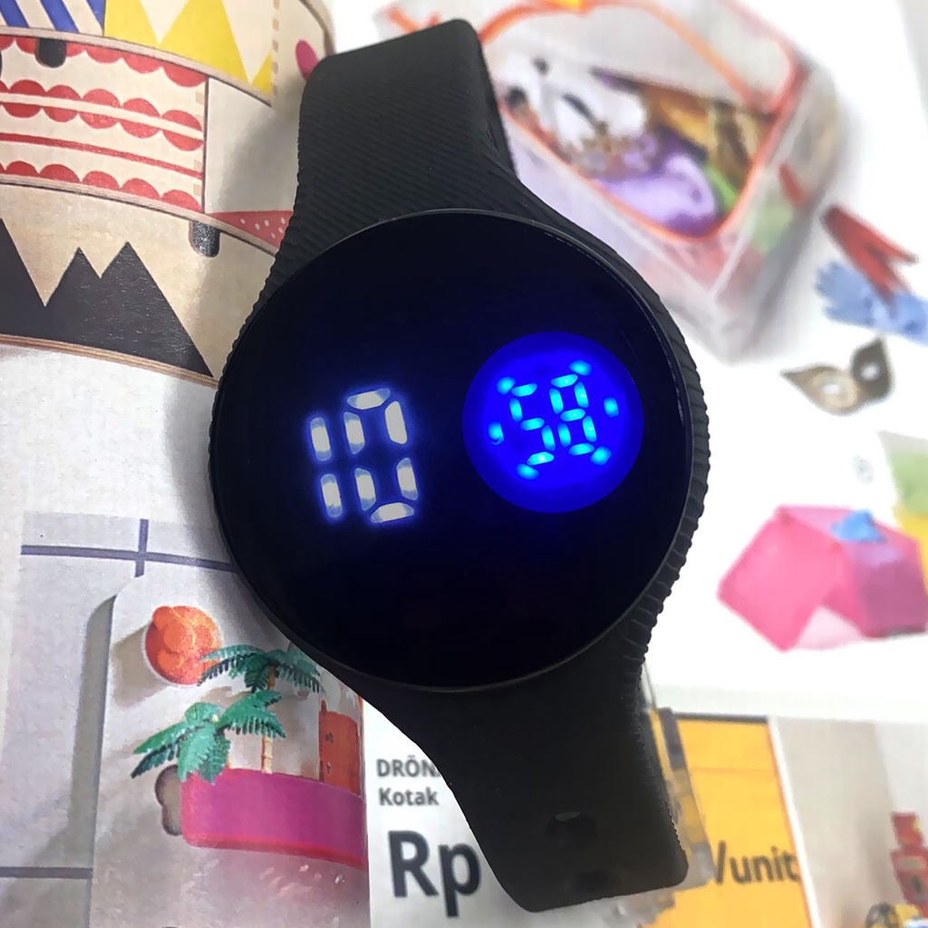 jam tangan led digital Touch /Jam Tangan Olahraga LED Anti Air