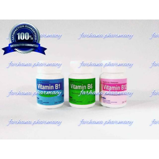 Promo Asli & Murah Vitamin B1 - B6 - B12 MEF / Vitamin B / Vitamin B1 / Vitamin B6 / Vitamin B12