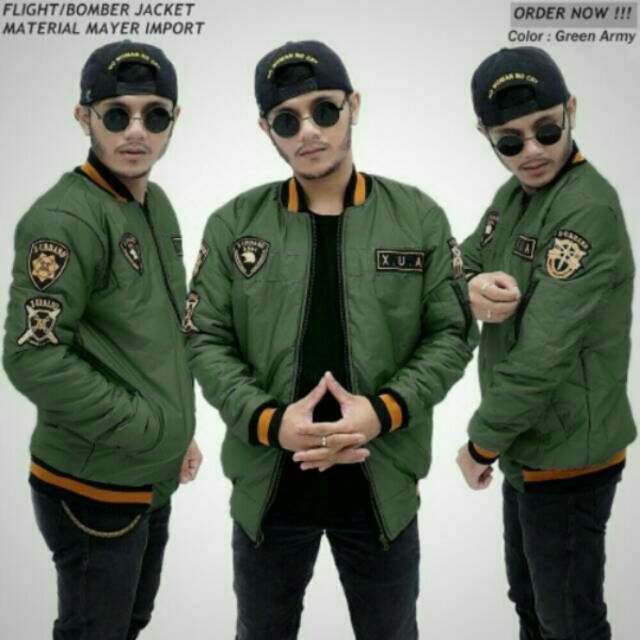 Jaket bomber X.U.A army