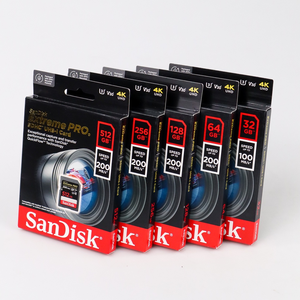 Sandisk SD Card Extreme Pro V30 U3 4K 64GB - SDSDXXU-064G