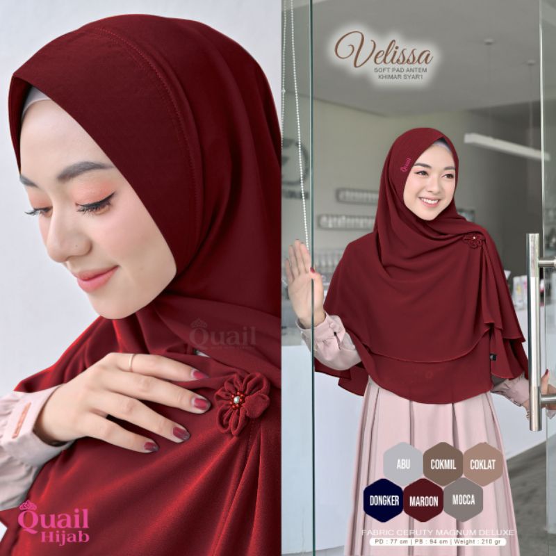 VELISSA KHIMAR SYAR'I BY QUAIL HIJAB