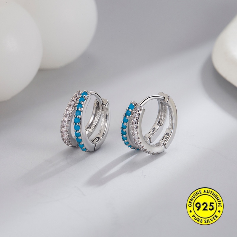 Anting Tusuk Sterling Silver 925 Model Ulir Untuk Unisex / Pria / Wanita