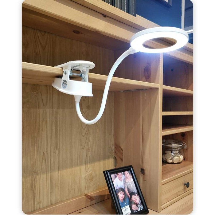 Lampu Jepit Belajar Tidur Kerja Murah Portable Bagus Terang