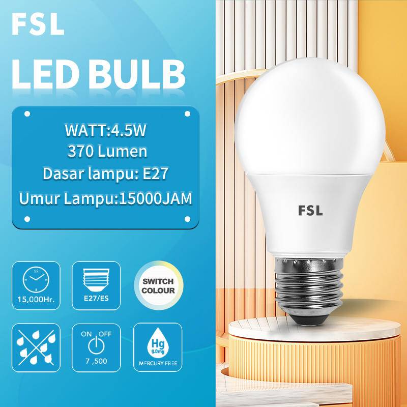 FSL Spot Ramah Lingkungan Led Bulb Lampu Kamar Tidur Pilar Lampu Taman 4.5W【Warna dapat disesuaikan】