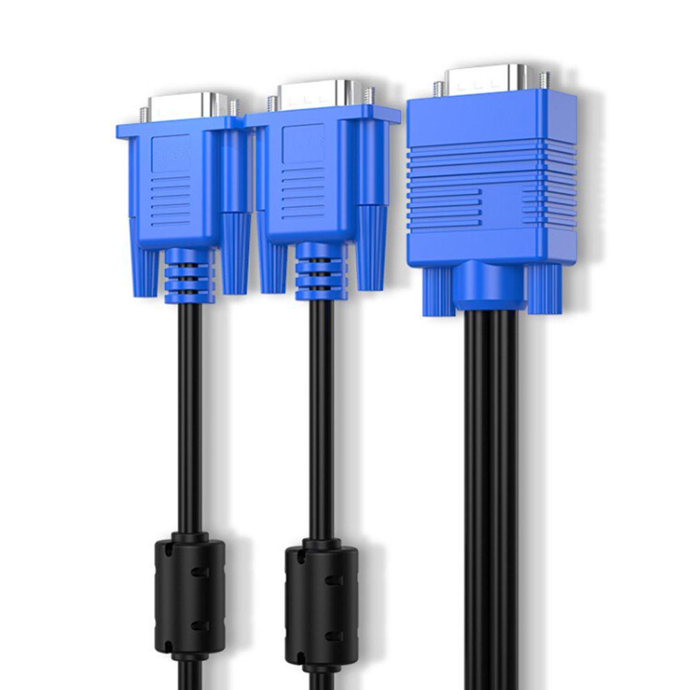 Kabel Splitter VGA Atas Proyektor 1080P Screen Duplikat Video Cord