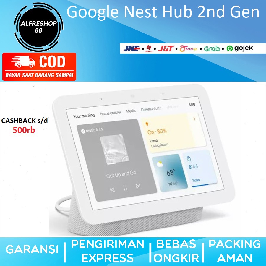 Pengeras Suara Pintar Google Home GA3A00417A14 Putih 142.8 x 96.4 mm