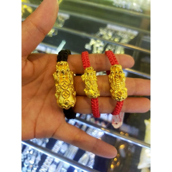 Acc Charm Emas Naga Pixiu Hongkong Kadar 24K