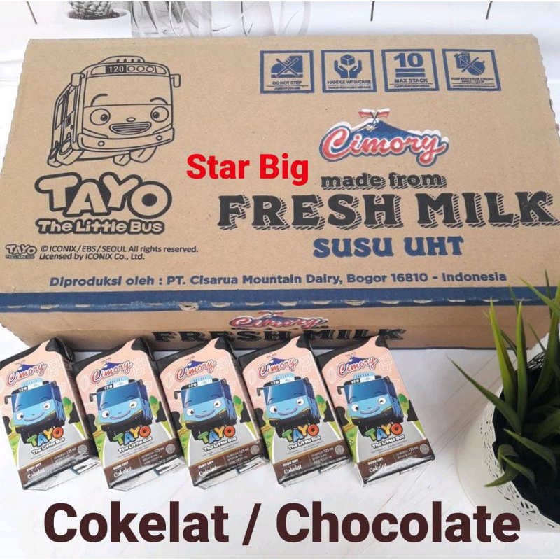 

Susu Cimory UHT Fresh Milk 125 Ml Gambar Tayo Rasa Cokelat Chocolate Per Dus