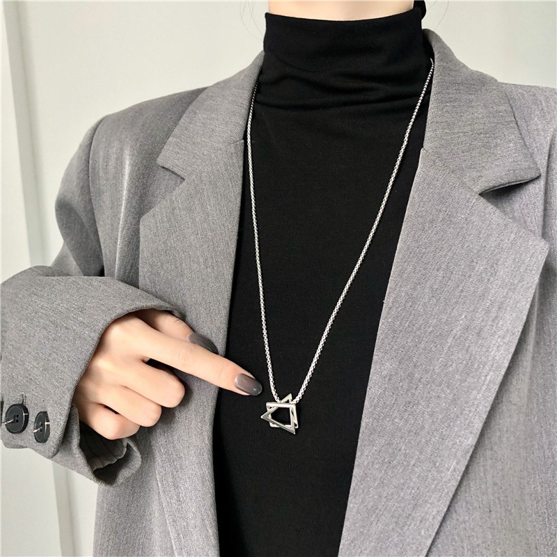 Kalung Rantai Panjang Dengan Liontin Untuk Sweater