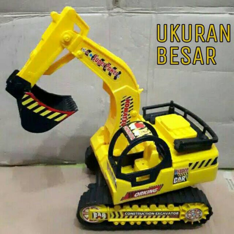 Mainan Truk Excavator Ukuran Besar - Miniatur Alat Berat Beko Anak