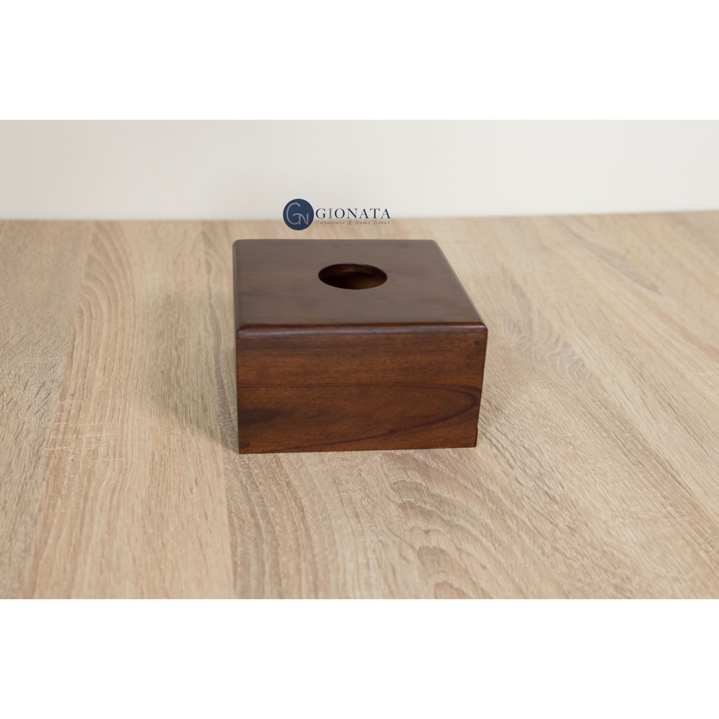 

Dekornata Walnut Square Tissue Box / Tempat Tissue Kayu / Box Tisu / Box Tissue