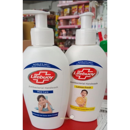 Lifebuoy Handwash Pump 200ml Mild Care dan Lemon Fresh | Sabun Cuci Tangan Cair