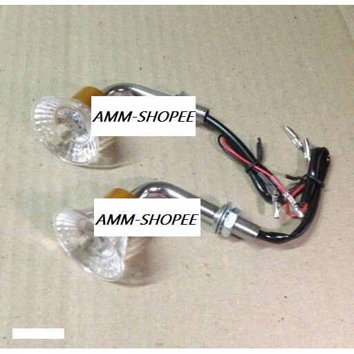 LAMPU SEIN SEN LED VARIASI MODEL GAGANG SPION MOTOR