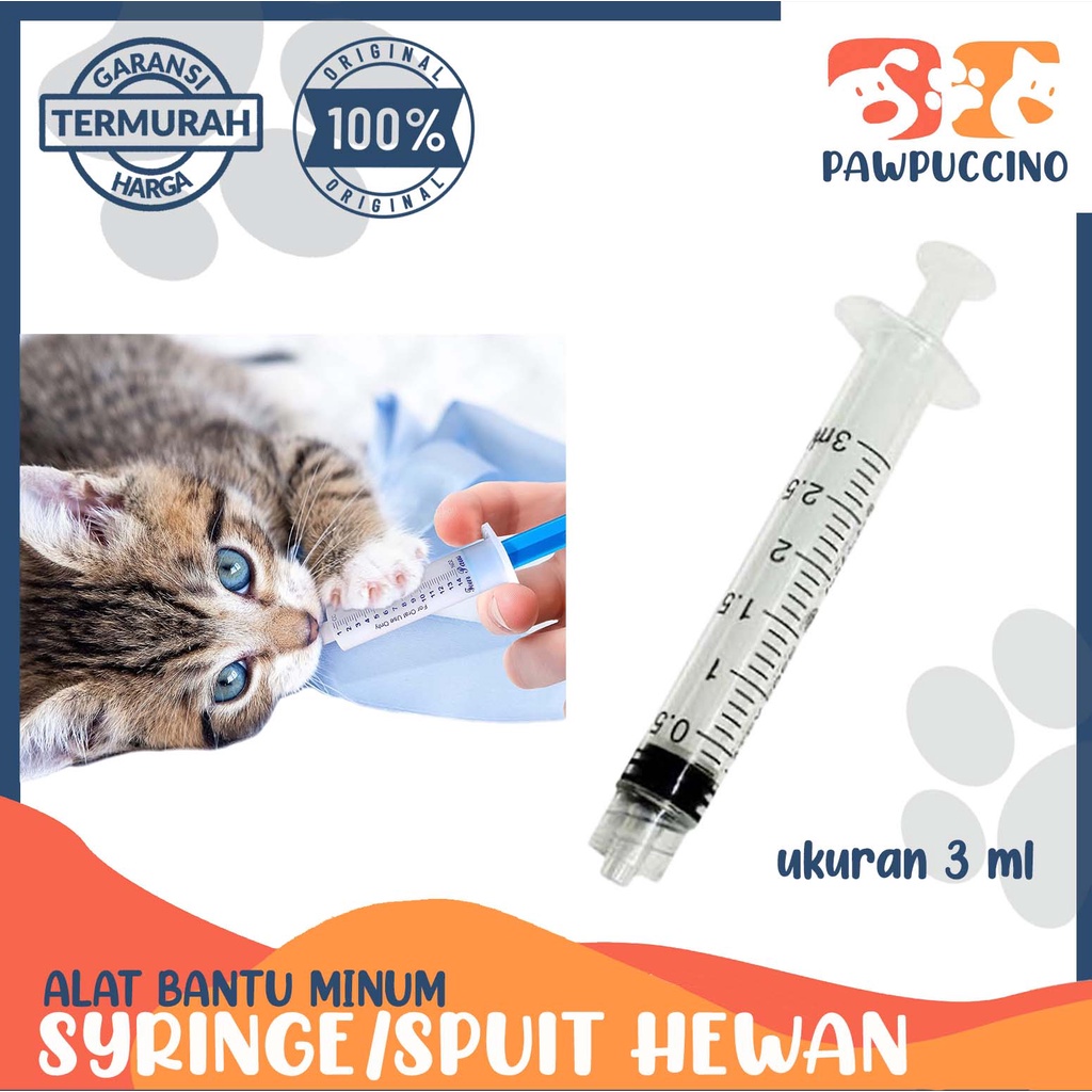 Syringe Spet Spuit Alat Bantu Obat / Makan Hewan 3ml