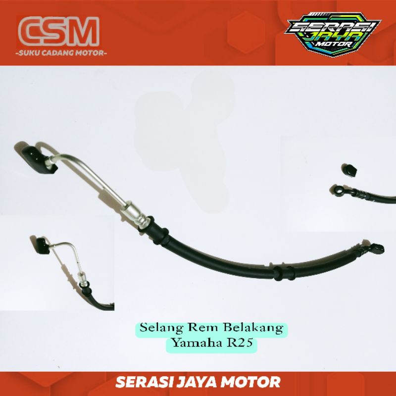 SELANG REM BELAKANG CSM YAMAHA R25 / SELANG REM DISC BELAKANG YMH R25