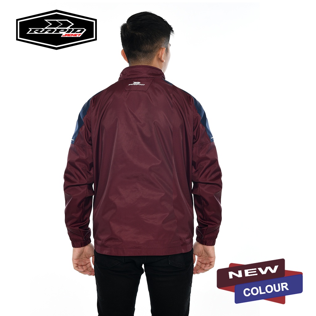 Jaket motor murah RAPID  FORTUNE pria parasit premium jacket reflektif coach jaket zipper