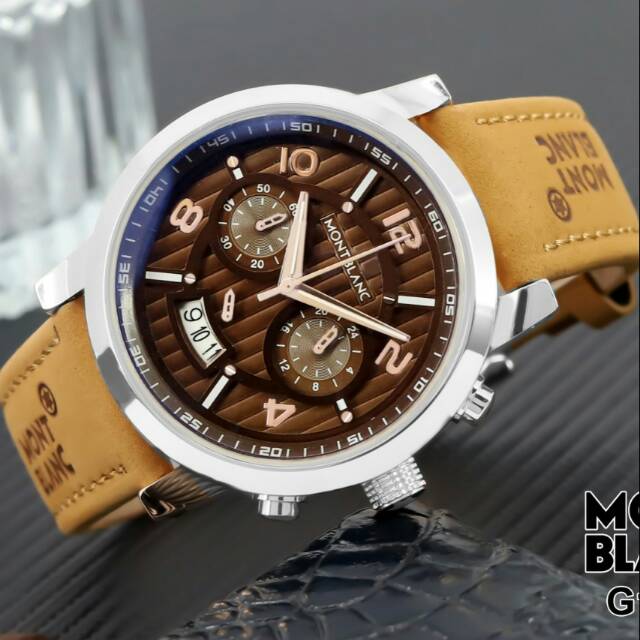 Mont**blanc jam pria kulit klasik