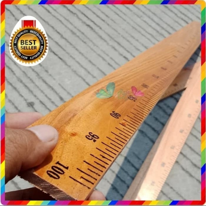 

Diskon Penggaris Jahit/ Penggaris Bahan/ Penggaris Mistar Kayu Syihab 100 Cm Terlaris
