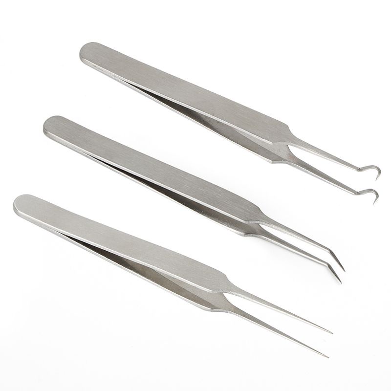 7pcs Pinset Komedo Stainless Alat Jerawat Alat Penjepit Komedo Alat Penghilang Komedo Hidung