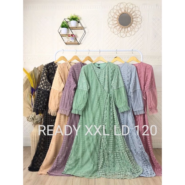 Dress pesta Jumbo size/Alice Jumbo dress pesta/Gamis pesta Jumbo/Gamis brokat import