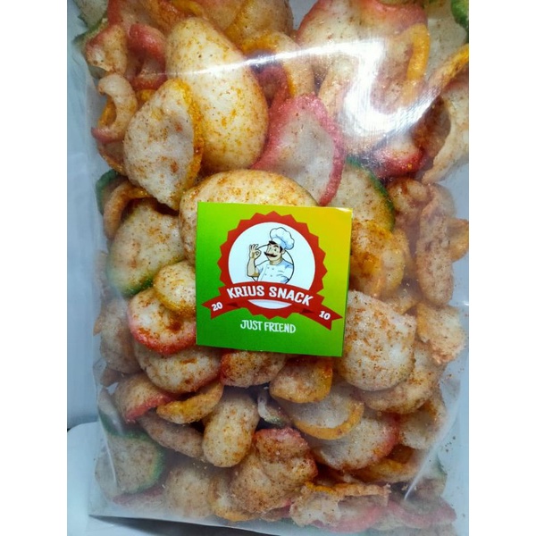 

kerupuk jablay/kerupuk warna warni pedas