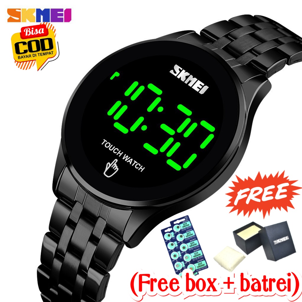 TERBARU Jam Tangan Pria Wanita SKMEI 1579 Digital Touch Rantai Steinless | SKMEI 1579 Jam Tangan Dig
