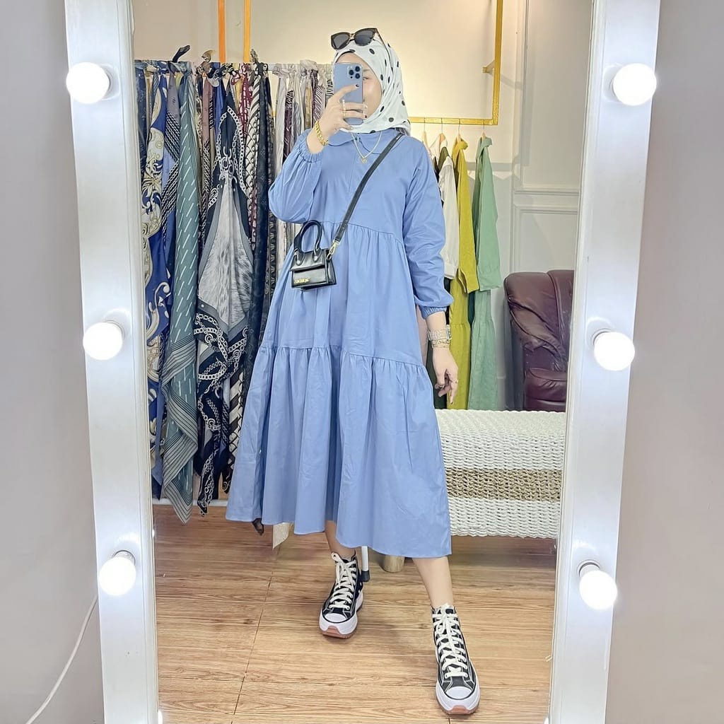 SALE - Serina Tunik Midi Dress | Baju Wanita Terbaru