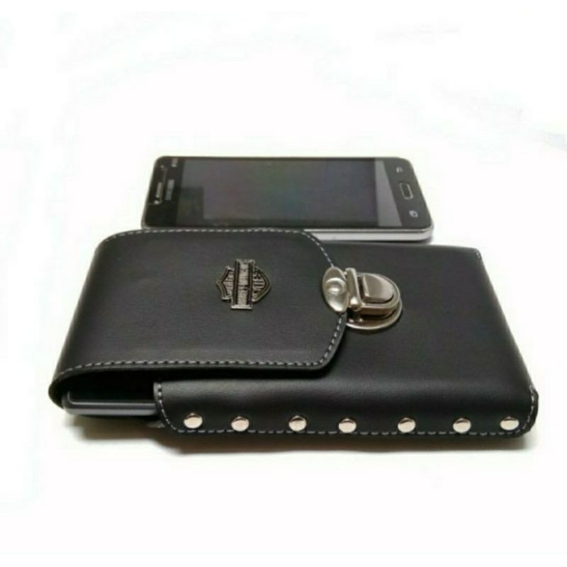 DOMPET HP PRIA/SARUNG HP PRIA PINGGANG UKURAN 7 INCI KULIT SINTETIS