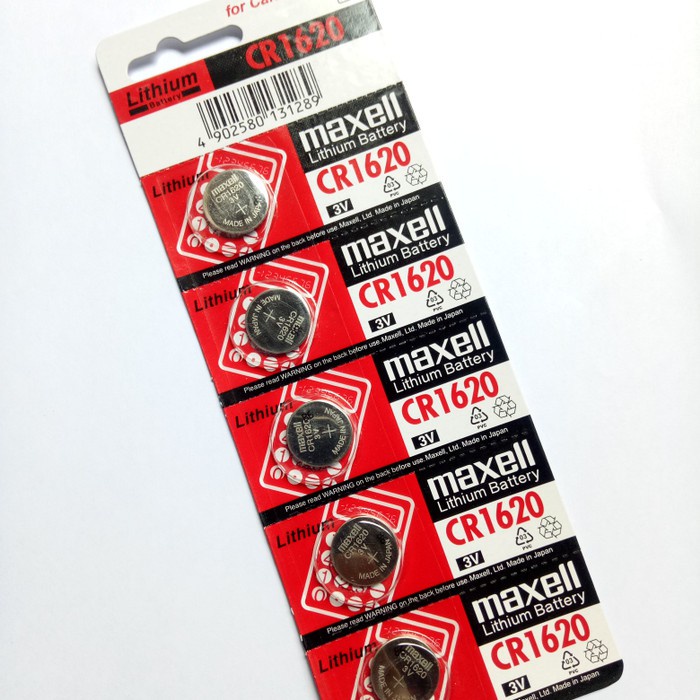 graziaid batre battery baterai CR1620 CR 1620 maxell original