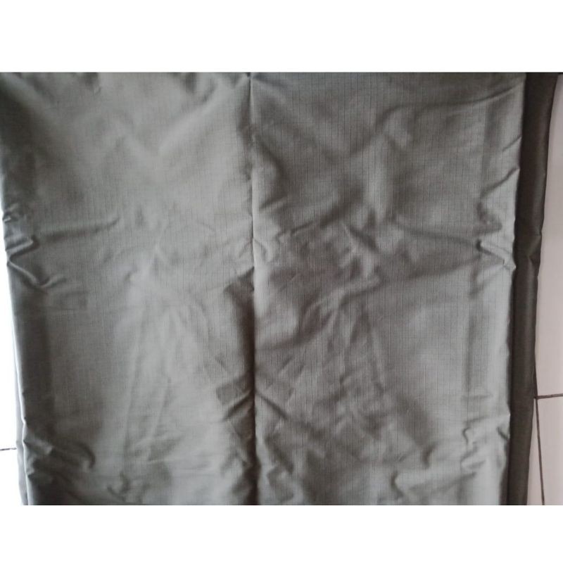 Kain ripstop kotak hijau olive - hijau brimob - hijau satpol pp - merk America