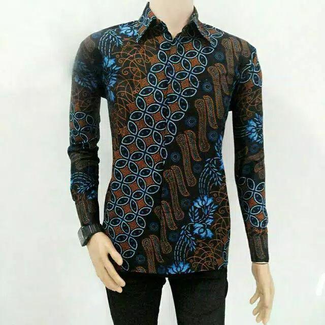 Couple Batik | Baju Batik | Baju Couple | Couple Batik Seno Biru Jumbo Xxl 3l 4l 5l