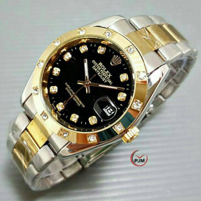 Rolex GMT Automatic Rantai & Kulit | Jam Tangan Rolex Mata Matic Tanpa Baterai