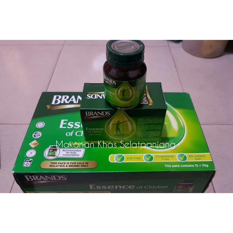 BRANDS ESSENCE OF CHICKEN ORIGINAL ECERAN PER BOTOL 70GRAM/MALAYSIA