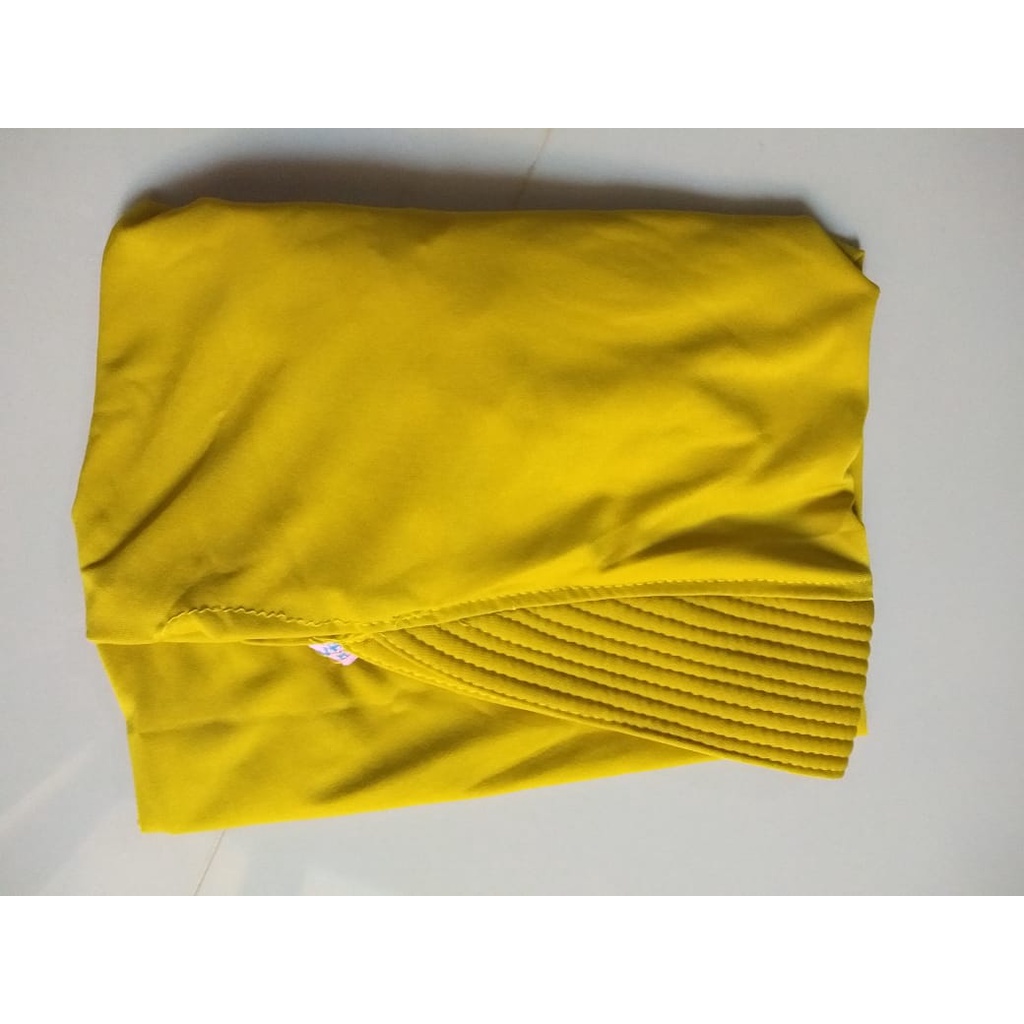 Bergo instan ZAHRA KIDS Hijab kekinian Jilbab terbaru 2021 Kerudung anak-anak syar'i-Kuning Lemon