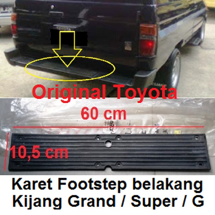 karet footstep foot step tangga jenjang pijakkan belakang kijang super grand g original toyota - 1bh