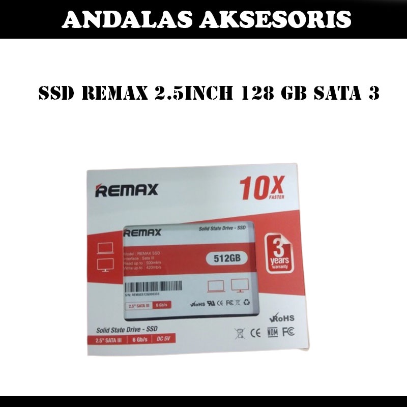 SSD 128Gb REMAX SATA Internal laptop PC