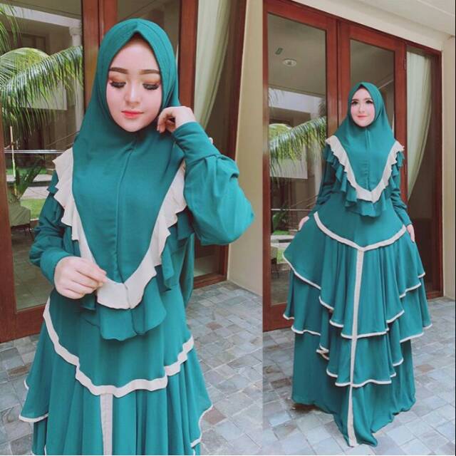Set Syar'i Cerruty Babydoll Shellasaukia Original