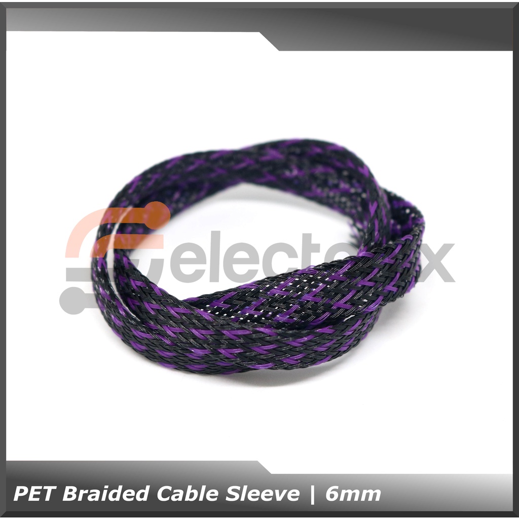 [6mm] PET Cable Sleeve / Sarung Kabel - 1m