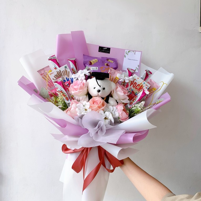 

Buket Bunga Snack Flower Bouquet Buket Snack Premium Murah Buket Wisuda