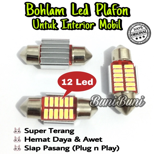 Bohlam Lampu Led Plafon Untuk Kabin Interior Mobil 31 mm Super Terang