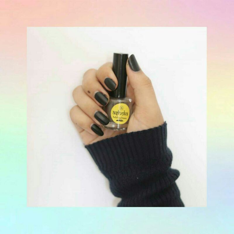 ASHOKA HITAM, Kutek halal sah sholat, warna awet hingga di ujung kuku.