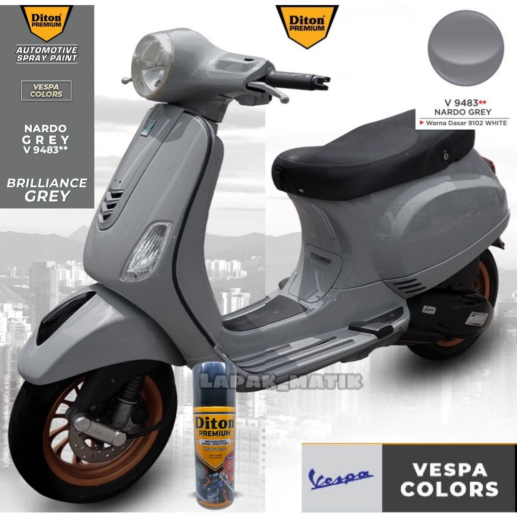 Pilok DITON PREMIUM ABU VESPA NARDO GREY V9483 400mL