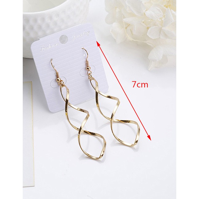 LRC Anting Gantung Fashion Pure Color Decorated E2546X