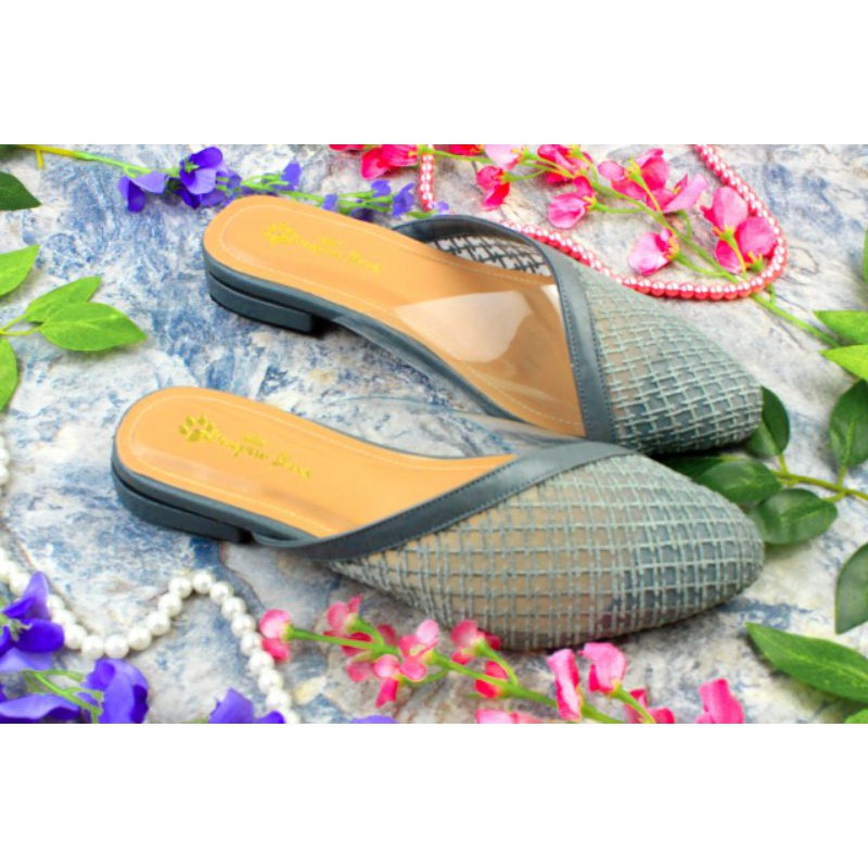 Sandal jumbo Soraya Grey(bigsize pawpawshoes)wanita size 41-45
