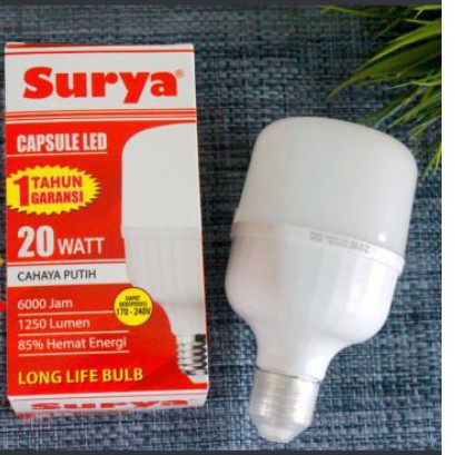 Lampu LED, LED Lamp Surya Capsule 20watt (GARANSI)